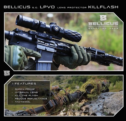 Bellicus Killflash for LPVO opticCUSTOMIZABLE