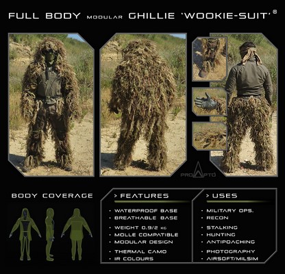 ProApto Ghillie Full-body “Wooky Suit”®
